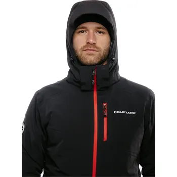 Pánská lyžařská bunda s kapucí BLIZZARD-Ski Jacket Berwang, black Černá M