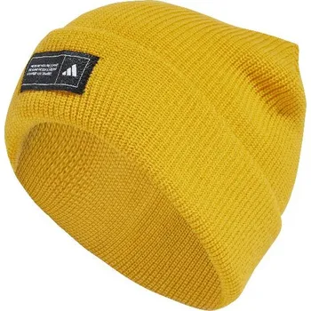 Čepice Zimní čepice ADIDAS-ESS BEANIE CUFF ACTGOL/BLACK/WHITE Žlutá 57/61 cm