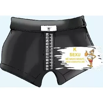 Pánské spodní prádlo Trenky s metrem-Dobrovolník M černá