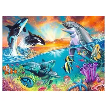 Puzzle RAVENSBURGER Puzzle Život v oceánu XXL 200 dílků (cs, Ravensburger)