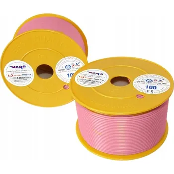 elektrický kabel Kabel LGY/H05V-K 1,50 mm2 100m Růžový
