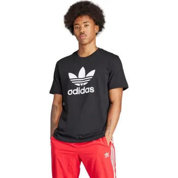 Pánské triko s krátkým rukávem ADIDAS-Trefoil t-shirt-Black Černá S