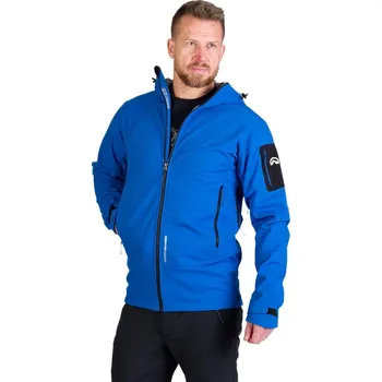 Pánská turistická softshellová bunda NORTHFINDER-FABIO-281blue Modrá XL