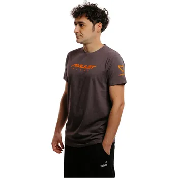 Pánské tričko Triko s krátkým rukávem AMULET-bike T-shirt Šedá XL