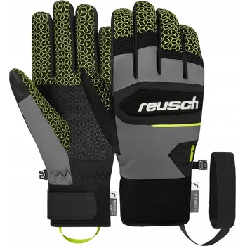 Rukavice Pánské rukavice Reusch DRAGON XT R-Tex Extra Warm černo-šedo-žluté 8.5 M/L