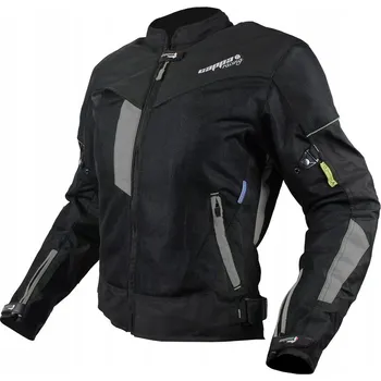 Moto bunda Bunda moto dámská MONTE CARLO textilní černá/šedá - L