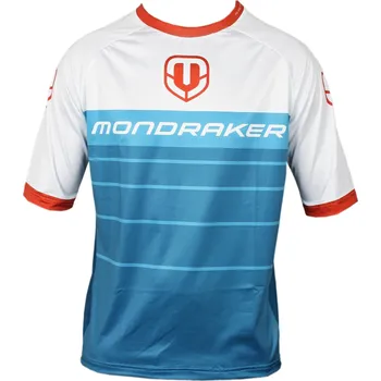 cyklistický dres Cyklistický dres s krátkým rukávem MONDRAKER-Enduro/Trail Jersey short, petrol/white/red Mix XS