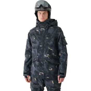 Pánské oblečení Pánská lyžařská bunda 4F-TECHNICAL JACKET-WAW24TTJAM509-90A-MULTICOLOUR ALLOVER Mix L