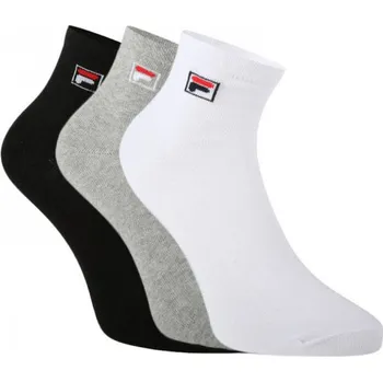 Pánské oblečení Ponožky FILA-F9303 SOCKS QUARTER PLAIN 3 PACK-700 CLASSIC Mix 39/42