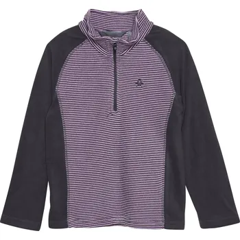 Pánská mikina Dívčí lyžařská flísová mikina COLOR KIDS-Fleece Pulli - Striped, violet tulle Růžová 128