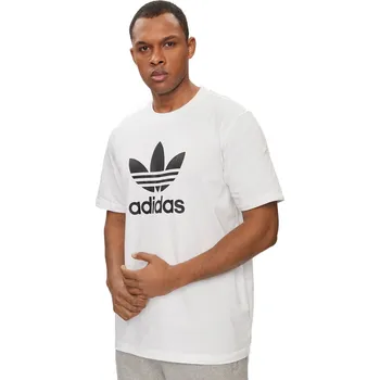 Pánské tričko Pánské triko s krátkým rukávem ADIDAS-Trefoil t-shirt-White Bílá XXL
