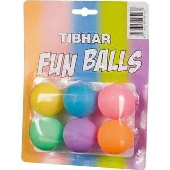 Pingpongová pálka Stolní tenisové míčky TIBHAR-Tibhar Funballs, x6, multicolor Mix