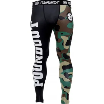 Poundout Pánské tréninkové legíny UNIT maskáčový L