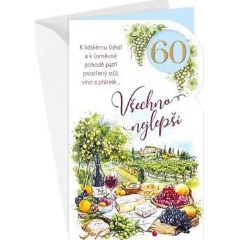 ARGUS Přání k 60.narozeninám 15-6581c60