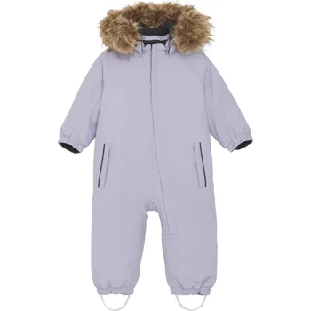 Snowboardové kalhoty Dívčí zimní overal COLOR KIDS-Coverall W. Fake Fur-741590.6053-Languid Lavender Fialová 92