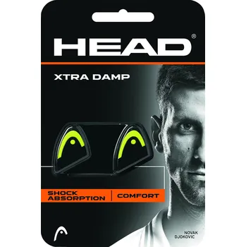 Tenisová raketa Vibrační patky Head Xtra Damp žluté 2 ks