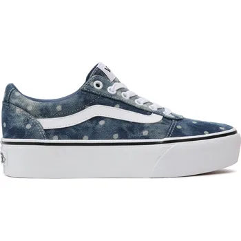 Dámské tenisky Dámská rekreační obuv VANS-WM Ward Platform (Denim Dots) moonlight blue/white Modrá 40