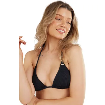 Dámské plavky Dámské plavky vrchní díl FUNDANGO-Innisfil Triangle Jacquard Top-890-black Černá M