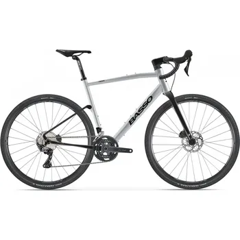 Silniční kolo Gravel kolo BASSO-Tera, silver, Shimano GRX 600, Microtech MX25 Stříbrná L