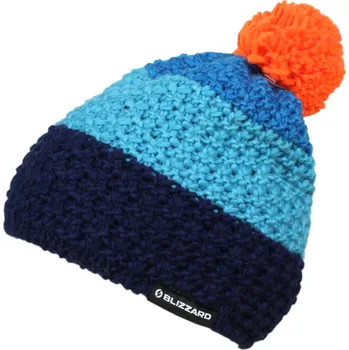 Čepice Zimní čepice BLIZZARD-Tricolor, blue/navy/orange Mix UNI