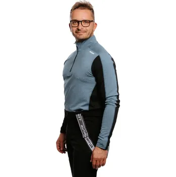 Pánské tričko Pánské tričko AUTHORITY-DRY ZIP II M navy melange Modrá M