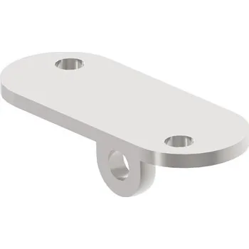 Zábradlí PLOCHÁ PŘÍRUBA NASTAVITELNÉHO ZÁBRADLÍ AISI 304 SATÉN