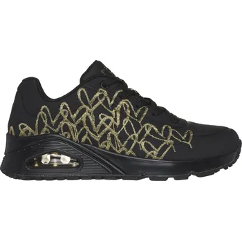 Dámská obuv Dámská rekreační obuv SKECHERS-Uno Golden Heart black/gold Černá 37