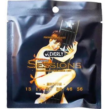 Struna pro kytaru a smyčcový nástroj Struny pro akustickou kytaru Everly Acoustic Sessions Phosphor Bronze 13-56