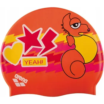 Plavecká čepice pro děti Silikonová Arena červená