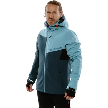 Pánská turistická softshellová bunda EVERETT-ShellX jckt M blue Modrá XL