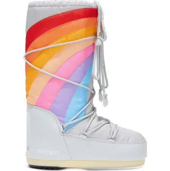 Dámské holínky Dámské vysoké zimní boty MOON BOOT-ICON RAINBOW, 002 glacier/blue-red Modrá 42/44