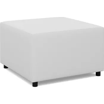 Taburet Podnožka LUNA 70x70 ekokůže výběr z barev REAL 17 bílá