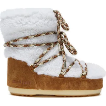 Dámská zimní obuv Dámské nízké zimní boty MOON BOOT-LIGHT LOW SHEARLING, 001 whisky/off white Žlutá 35/36