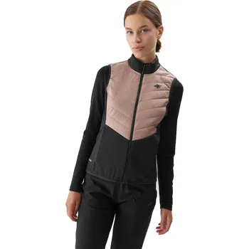 Dámská vesta Dámská turistická vesta 4F-VEST-AW23TVJAF048-82S-LIGHT BROWN Hnědá XS