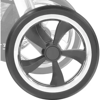 Kolo ke kočárku BabyStyle Oyster3 O3RWM zadní 1 ks stříbrné