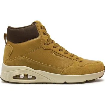 Pánská zimní obuv Pánské kotníkové zimní boty SKECHERS-Uno Mid Sneaker wheat Hnědá 42