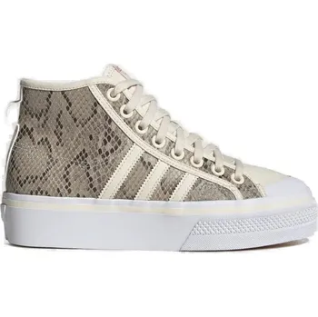 Dámská vycházková obuv ADIDAS ORIGINALS-Nizza Platform Mid wonder white/wonder white/core black Béžová 39 1/3