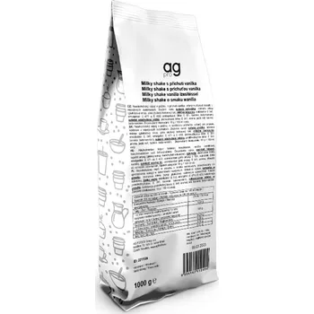 AG FOODS AG PRO Milky shake s příchutí vanilka 1000g