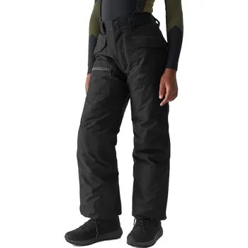 Chlapecké lyžařské kalhoty 4F JUNIOR-TROUSERS FNK-JAW23TFTRM360-21S-BLACK Černá 152