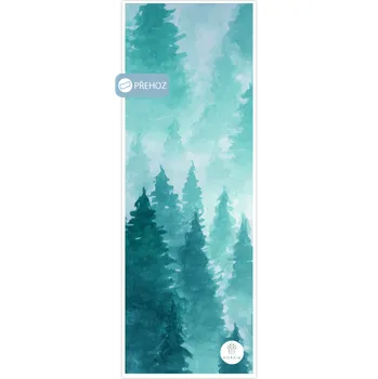 FOREST protiskluzový přehoz na cvičení se silikonovými body (ručník na jógu)