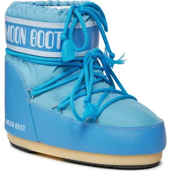 Dámská zimní obuv Kotníkové zimní boty MOON BOOT-ICON LOW NYLON, 015 alaskan-blue Modrá 42/44