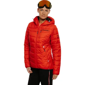 Dámská větrovka Dámská bunda na skialp EVERETT-Insulata Primaloft jckt W red Červená M
