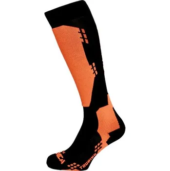 Lyžařské podkolenky (ponožky) TECNICA-Touring ski socks, black/orange Mix 39/42