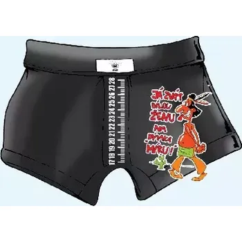 Pánské spodní prádlo Trenky s metrem-Dýmka míru XXL černá