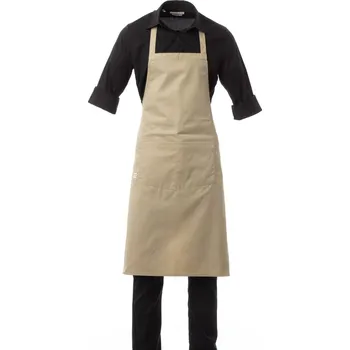 Pracovní zástěra Payperwear Zástěra pro kuchaře, obsluhu, BOUTIQUE TWILL, nastavitelný lacl, khaki