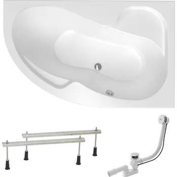 Vana Laguna Fortuna Plus s nožičkami a sifonem 170 cm pravá