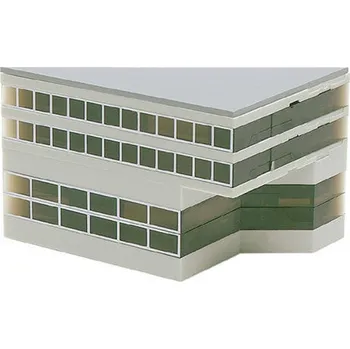 Plastikový model Herpa - letištní budova, boční budova (vysoká), 1/500