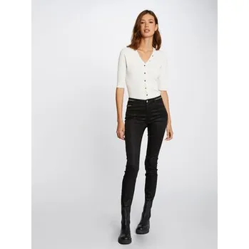 Dámské kalhoty Morgan Kalhoty z materiálu 212-PALONA Černá Slim Fit 38