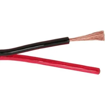 Audio kabel CABLETECH Kábel REPRO. 2x 2,5mm CCA čier-červ 1m