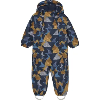 Snowboardové kalhoty Dětský zimní overal COLOR KIDS-Coverall W. 2 ZIP- AOP-741592.3520-Orange Pop Žlutá 98